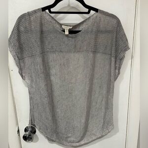 Eileen Fisher Light Gray Linen Knit Too